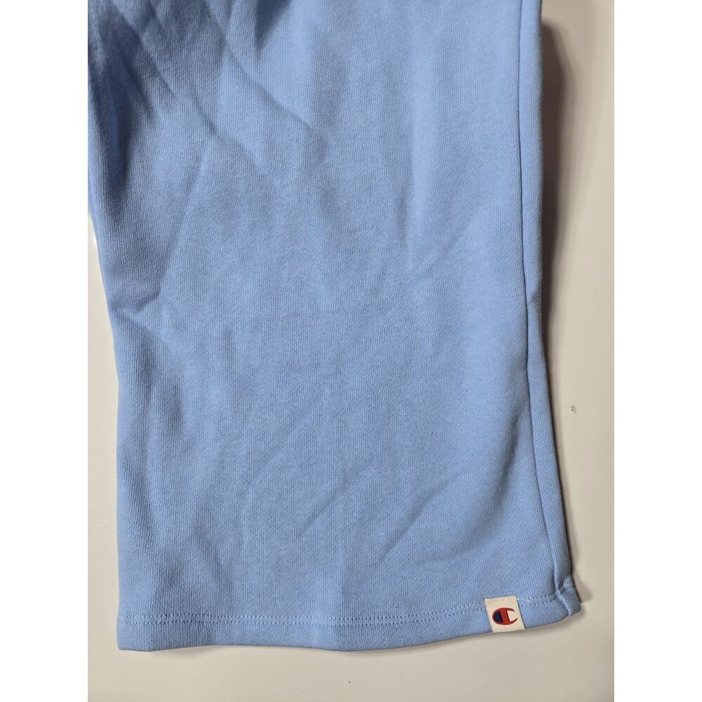 Champion Women’s Blue Wide‑Leg Sweatpants Size XL Cotton Logo Relaxed New - Picture 4 of 5